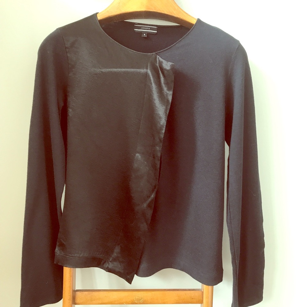 Joseph:  jersey & satin tee, sz 3